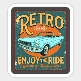 Retro Garage Sticker